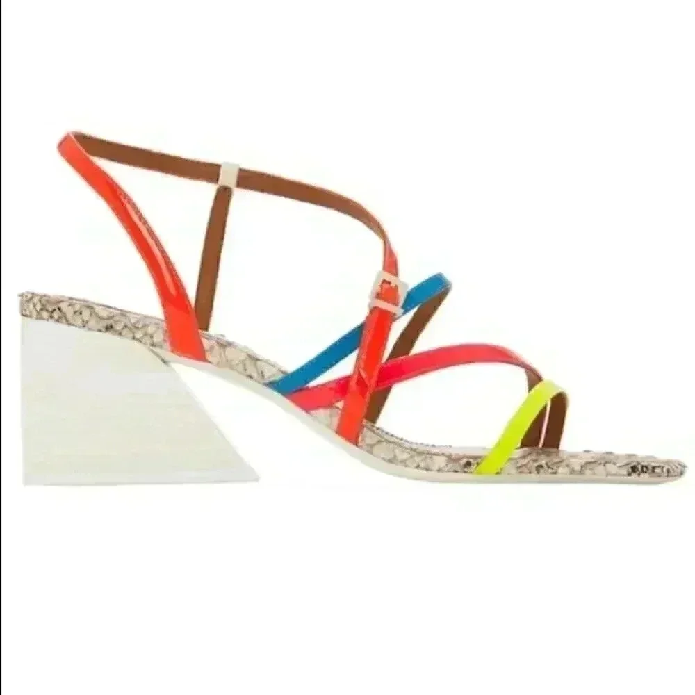 Mercedes Castillo Kelise Neon Snake print Leather